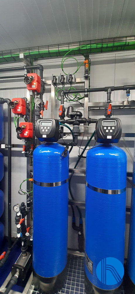 sistema descalcificador planta de agua desmineralizada 
