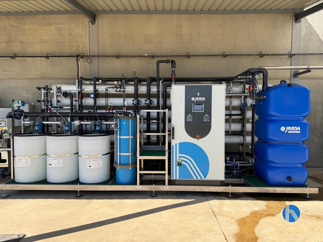 Tratamiento de agua para calderas en la industria tomatera