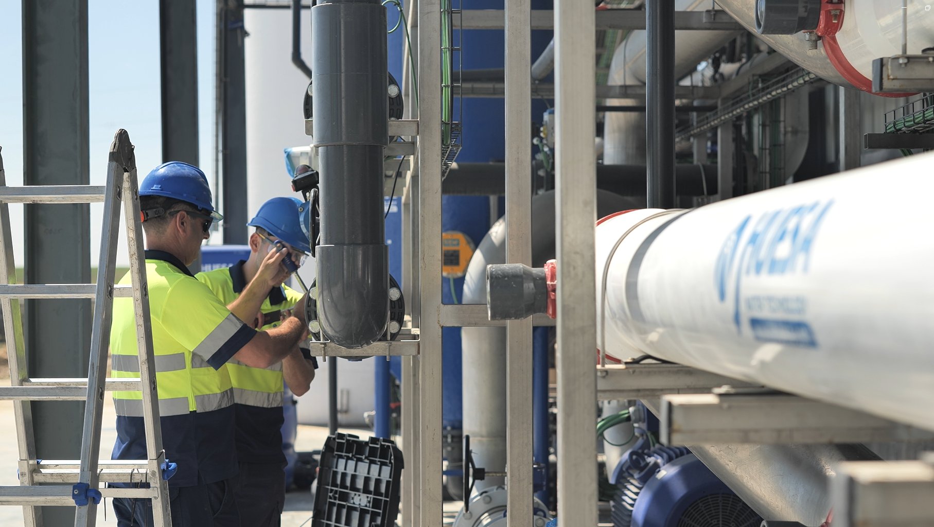 Water treatment plant maintained by J. Huesa
