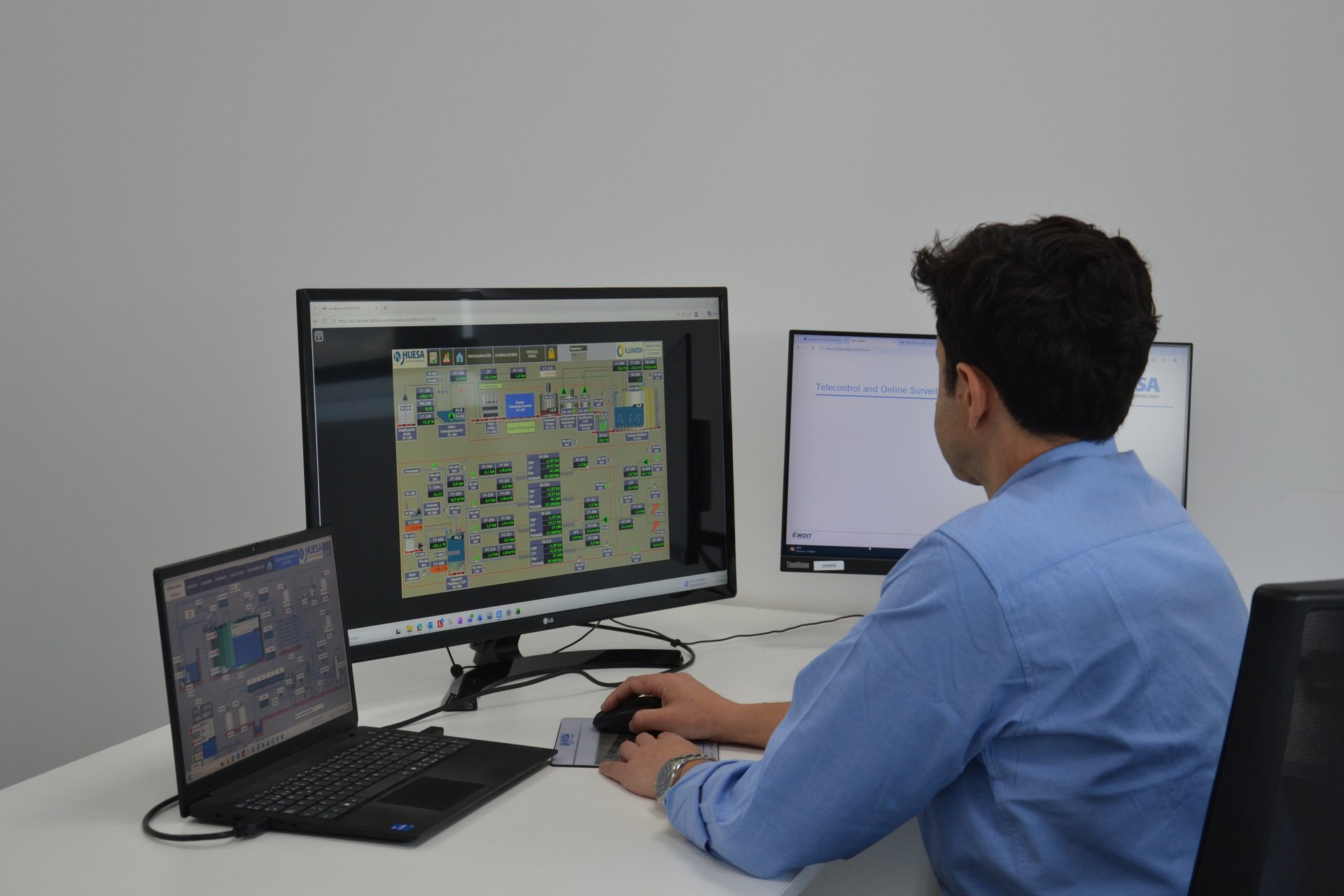Telecontrol y supervisión remota de planta J. Huesa